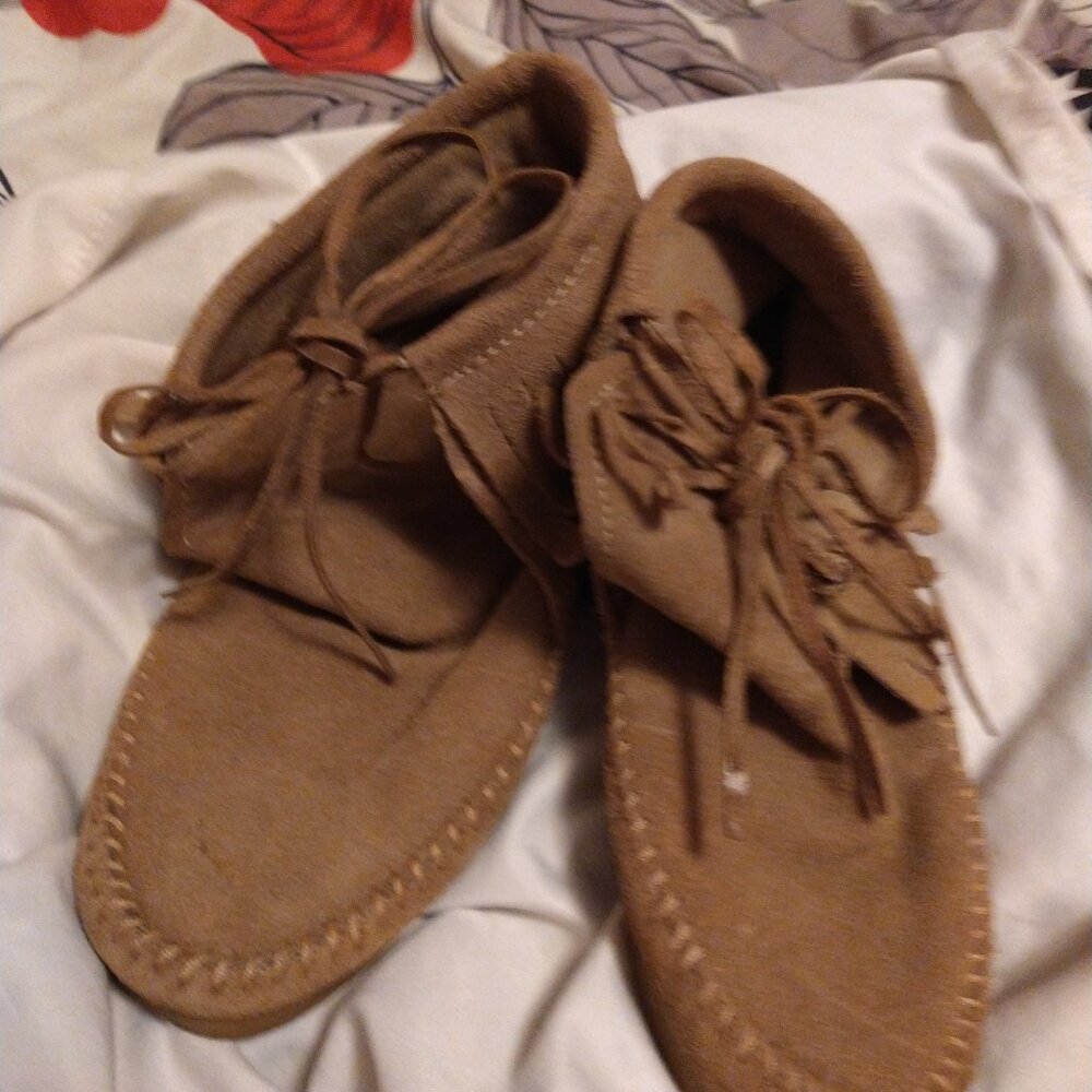 Brown moccasins size 7